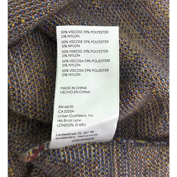 Anthropologie Contrast Mock Neck Viscose Blend Long Sleeve Sweater Size S - Picture 8 of 8